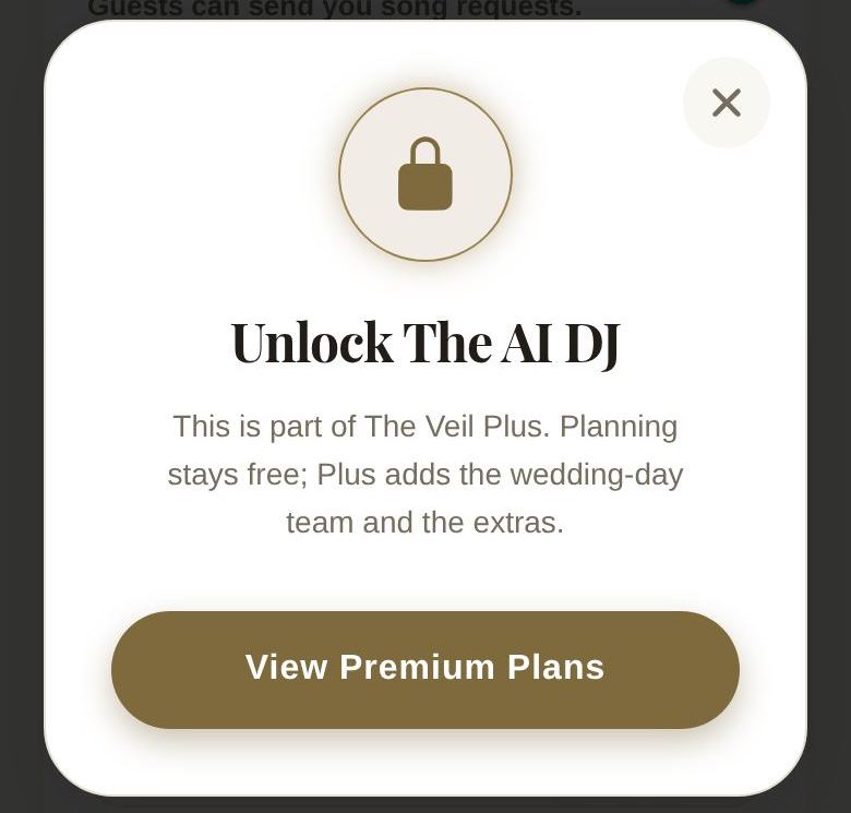 The AI DJ after the free run is a Plus feature