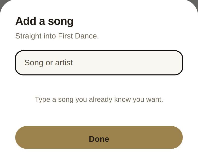 Add a song, straight into a section