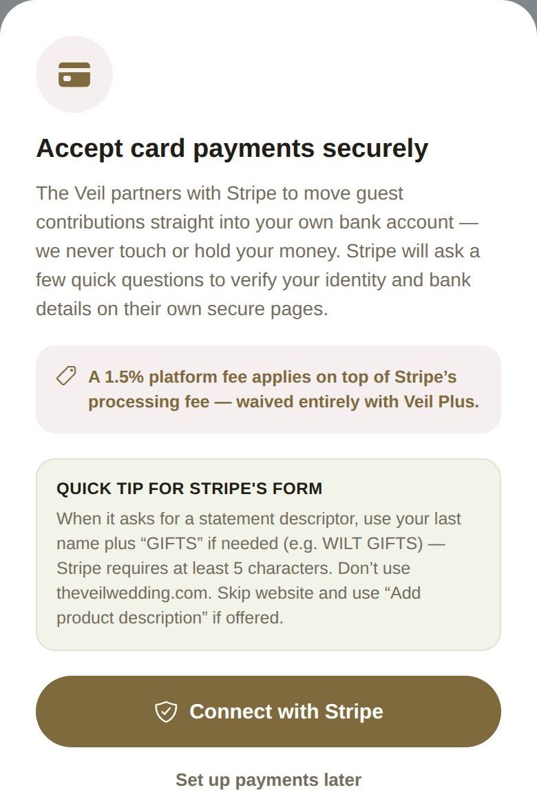 Accept card payments securely