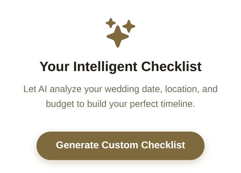 Your Intelligent Checklist, with Generate Custom Checklist