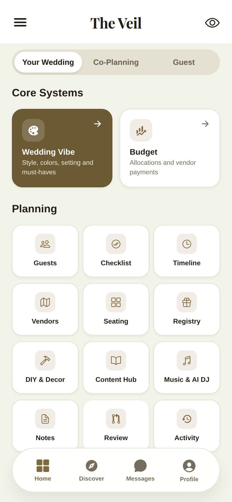 Core Systems and the Planning tiles