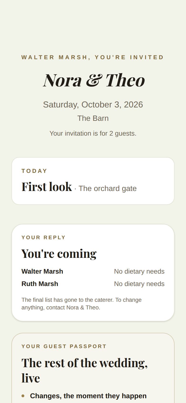 On the wedding day: Today shows what's happening now, above your reply