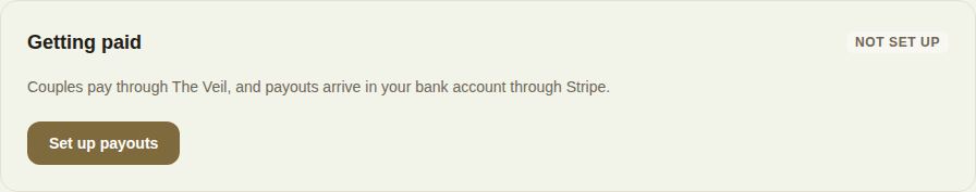 Getting paid on Billing, before payouts are set up